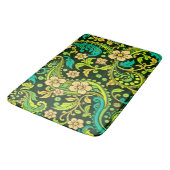 Green Paisley Pattern Badematte (Schrägansicht)