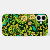 Green Paisley Pattern Case-Mate iPhone Hülle (Rückseite (Horizontal))