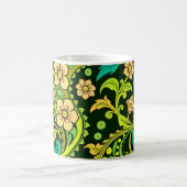 Green Paisley Pattern Kaffeetasse (Mittel)