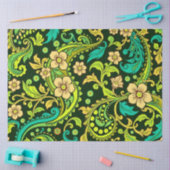 Green Paisley Pattern Seidenpapier (Basteln)