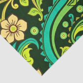 Green Paisley Pattern Seidenpapier (Ausschnitt)