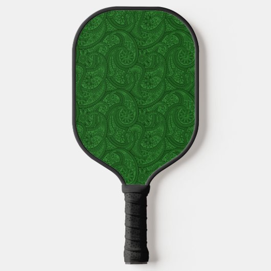 Green Paisley Pickleball Schläger (Vorderseite)