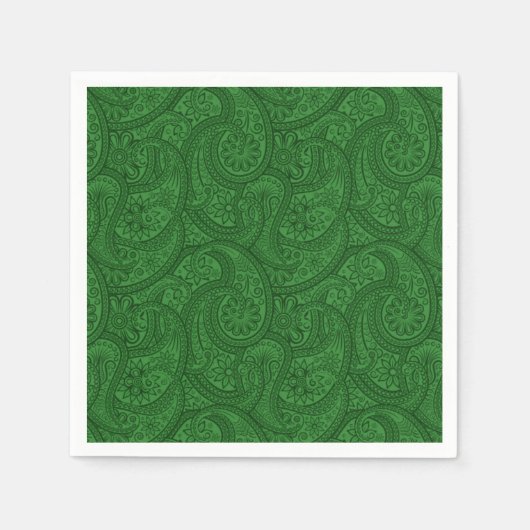 Green Paisley Serviette (Vorderseite)
