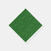 Green Paisley Serviette (Ecke)