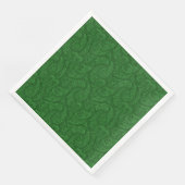 Green Paisley Serviette (Ecke)