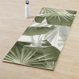 Green Palm Banana Verlasst Bliss 1 #art #nature Yogamatte