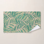 Green Palm Blätter Ästhetik Badhandtuch Set (Handtuch)