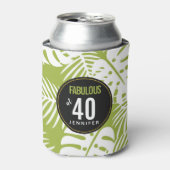 Green Palm Blätter fabelhaft auf 40 Dosenkühler (Kanne Vorderseite)