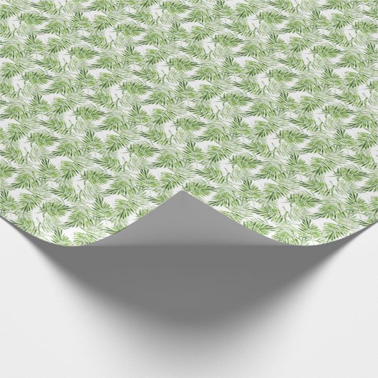 Green Palm Blätter Geschenkpapier (Ecke)