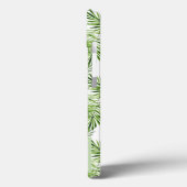 Green Palm Blätter | Monogramm Case-Mate iPhone Hülle (Rückseite / Links)