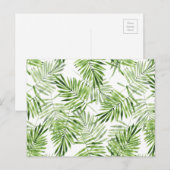 Green Palm Blätter Postkarte (Vorne/Hinten)