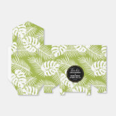 Green Palm Blätter Rainforest Pattern Hochzeit Geschenkschachtel (Ungefaltet)
