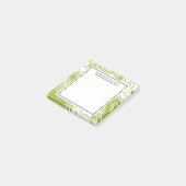 Green Palm Blätter Rainforest Pattern Hochzeit Post-it Klebezettel (angewinkelt)