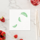 Green Palm/Fern Fronds Serviette (Beispiel)