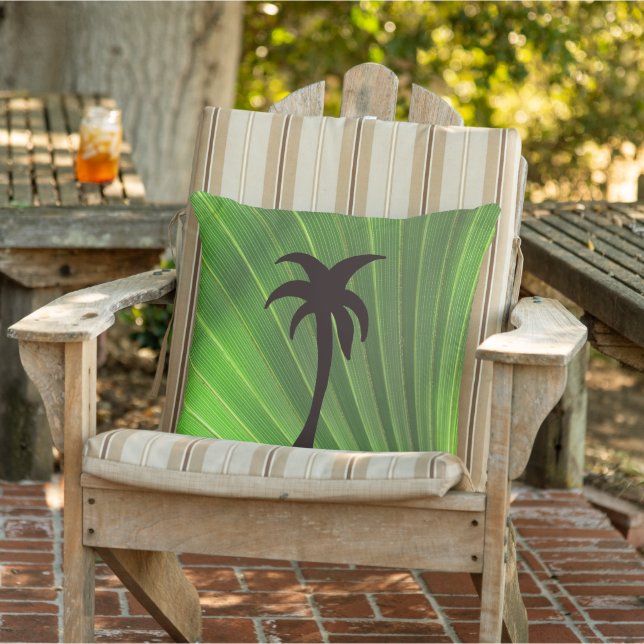 Green Palm Frond Kissen (Stuhl )