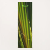Green Palm Fronds Fotografische Zen Natur Yogamatte (Vorderseite)