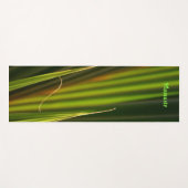 Green Palm Fronds Fotografische Zen Natur Yogamatte (Vorderseite (Horizontal))