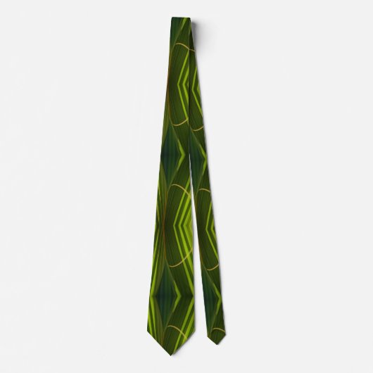 Green Palm Fronds Krawatte (Vorderseite)