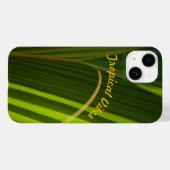 Green Palm Fronds Natürliche Abstrakt Case-Mate iPhone Hülle (Rückseite (Horizontal))