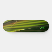 Green Palm Fronds Natürliche Abstrakt Skateboard (Horizontal)