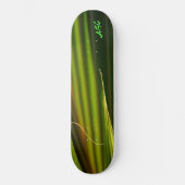 Green Palm Fronds Natürliche Abstrakt Skateboard (Vorderseite)