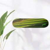 Green Palm Fronds Natürliche Abstrakt Skateboard
