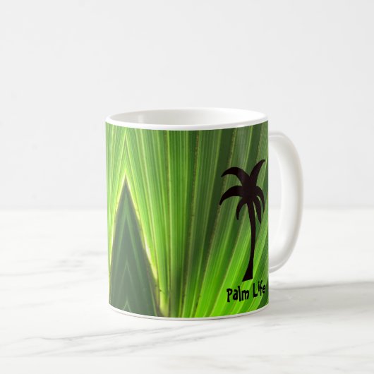 Green Palm Frontend mit Palm Tree Kaffeetasse (VorderseiteRechts)
