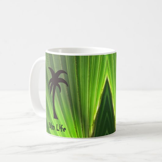 Green Palm Frontend mit Palm Tree Kaffeetasse (Vorderseite Links)