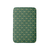 Green Palm Leaf Art Deco Badematte (Vorderseite Vertikal)