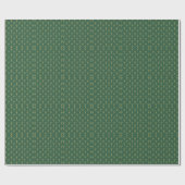 Green Palm Leaf Art Deco Geschenkpapier (Flach)