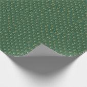 Green Palm Leaf Art Deco Geschenkpapier (Ecke)