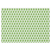 Green Palm Leaf Muster auf Weiß Tischdecke (Vorderseite (Horizontal))