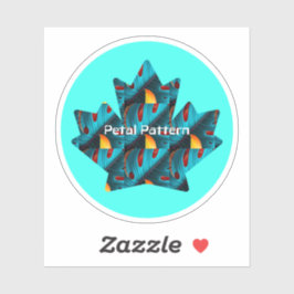 Green Palm Leaf Muster Aufkleber