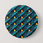 Green Palm Leaf Muster Button (Vorderseite)