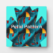 Green Palm Leaf Muster Fotoplatte (Vorderseite)