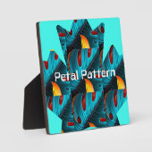 Green Palm Leaf Muster Fotoplatte (Vorderseite)