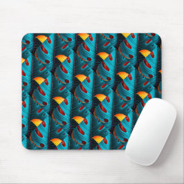Green Palm Leaf Muster Mousepad