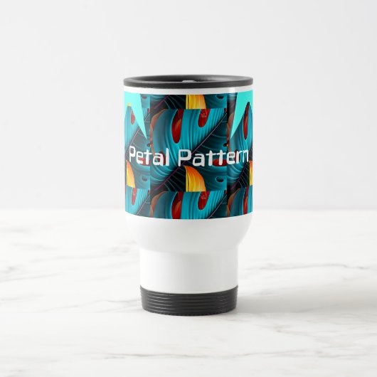 Green Palm Leaf Muster Reisebecher (Mittel)