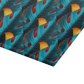 Green Palm Leaf Muster Schneidebrett (Ecke)