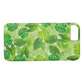 Green Palm Leaf Tropical iPhone Case (Rückseite (Horizontal))