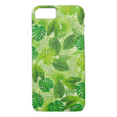 Green Palm Leaf Tropical iPhone Case (Rückseite)