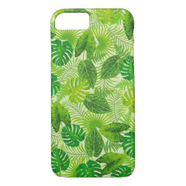 Green Palm Leaf Tropical iPhone Case