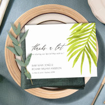 GREEN PALM LEAF WATERCOLOR FOLIAGE DANKE