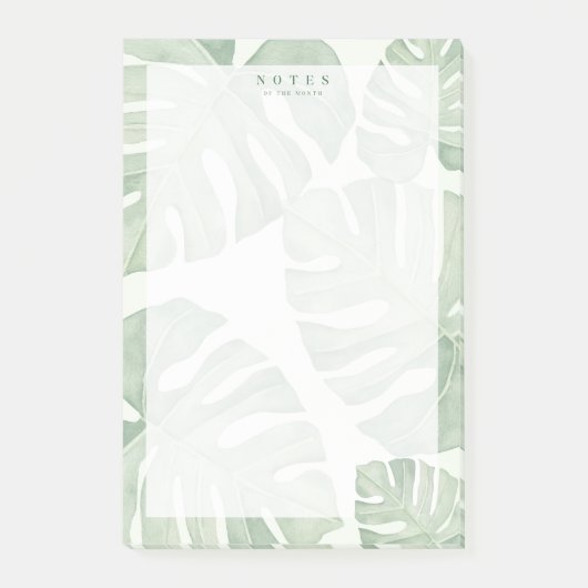 Green Palm Plant Post-it Notes Klebezettel (Vorderseite)