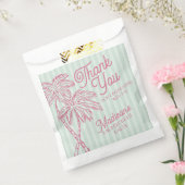 Green Palm Spring Pastel Beach Gastgeschenk Geschenktütchen (Versiegelt)