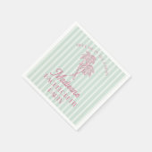 Green Palm Spring Pastel Beach Junggeselinnen-Absc Serviette (Ecke)