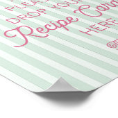 Green Palm Springs Beach gemeinsam mit einem Rezep Poster (Ecke)