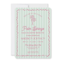 Green Palm Springs Pastel Beach Junggeselinnen-Abs