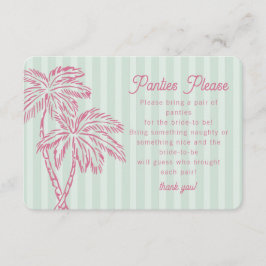 Green Palm Springs Pastel Beach Panels Bitte Begleitkarte