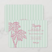 Green Palm Springs Pastell Beach Registry Insert (Vorne/Hinten)